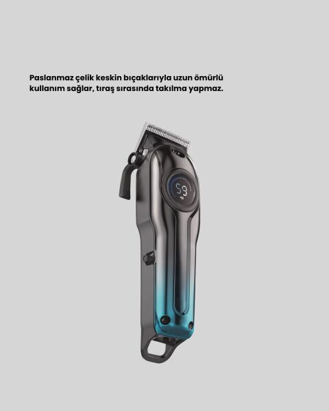 USB Type-C Şarjlı Kablosuz/Kablolu Erkek Tıraş Makinesi