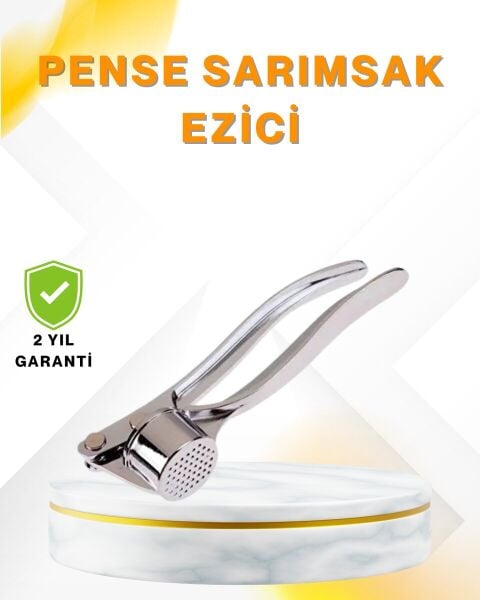 Metal Sarımsak Ezici Ergonomik Tutma ve Güçlü Presleme