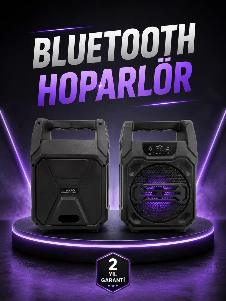 6.5 İnç Kablosuz Hoparlör Bluetooth Bağlantılı Yüksek Ses