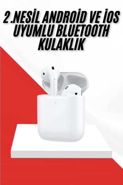 2. Nesil Bluetooth Android ve İOS Uyumlu Kablosuz Kulaklık Çağrı Cevaplama