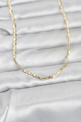 CM 14K Gold Renk Gemici Zincir Model 60 cm Kadın Kolye 5886