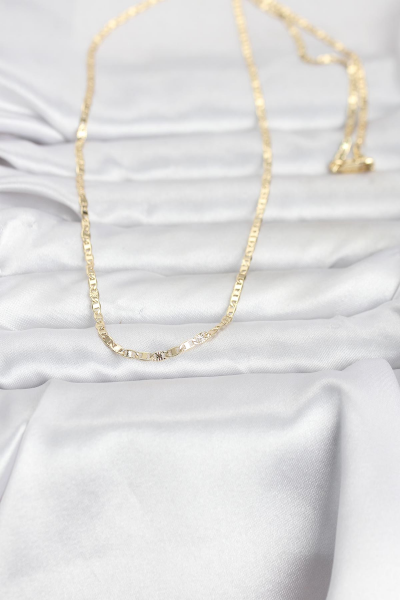 CM 14K Gold Renk Zincir Model 60 cm Kadın Kolye 5886
