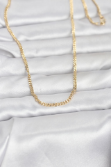 CM 14K Gold Renk 60 cm Zincir Kadın Kolye 5886