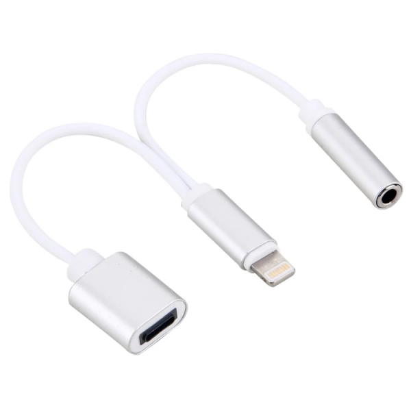 iPhone 14-13-12-11 3.5mm Kulaklık ve Şarj Dönüştürücü-(5775)