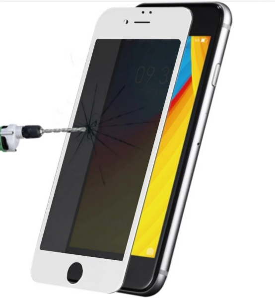 iPhone SE3-SE2 İPhone 8-7 3D Full Privacy Gizlilik Kırılmaz Cam Ekran Koruyucu-(5775)