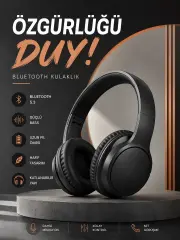 Kulak Üstü Bluetooth Kulaklık Ayarlanabiilir Uzun Pil Ömrü Kablosuz 5.0 Bluetooth