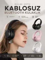 Kablosuz Bluetooth Kulaklık ANC/ENC Destekli Kulak Üstü Yüksek Ses Kaliteli