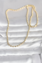 CM 14K Gold Renk Top Zincirli Model 60 cm Kadın Kolye 5886