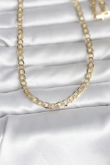 CM 14K Gold Renk Kalın Zincir Model 60 cm Kadın Kolye 5886
