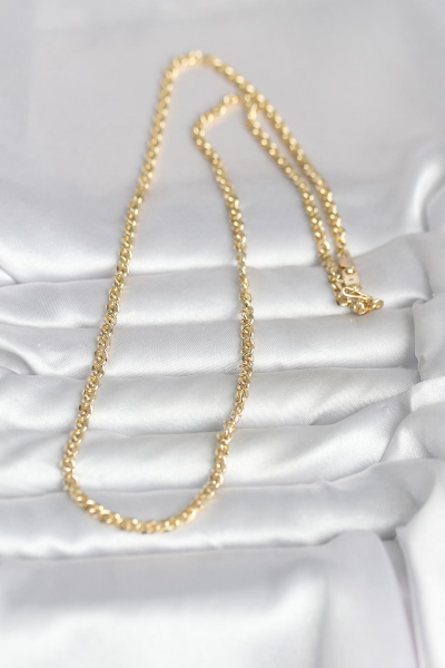 CM 14K Gold Renk Zincir Model 60 cm Kadın Kolye 5886
