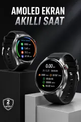 Akıllı Saat Bluetooth Bağlantılı Amoled Ekran Uyku ve Sağlık Takibi