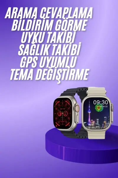 Akıllı Saat Bluetooth Bağlantılı Uyku ve Sağlık Takibi