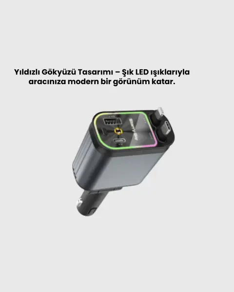 Kia Seat Mazda Mitsubishi Araçlar için Çok Fonksiyonlu Araç Şarj Adaptörü Yeni Nesil