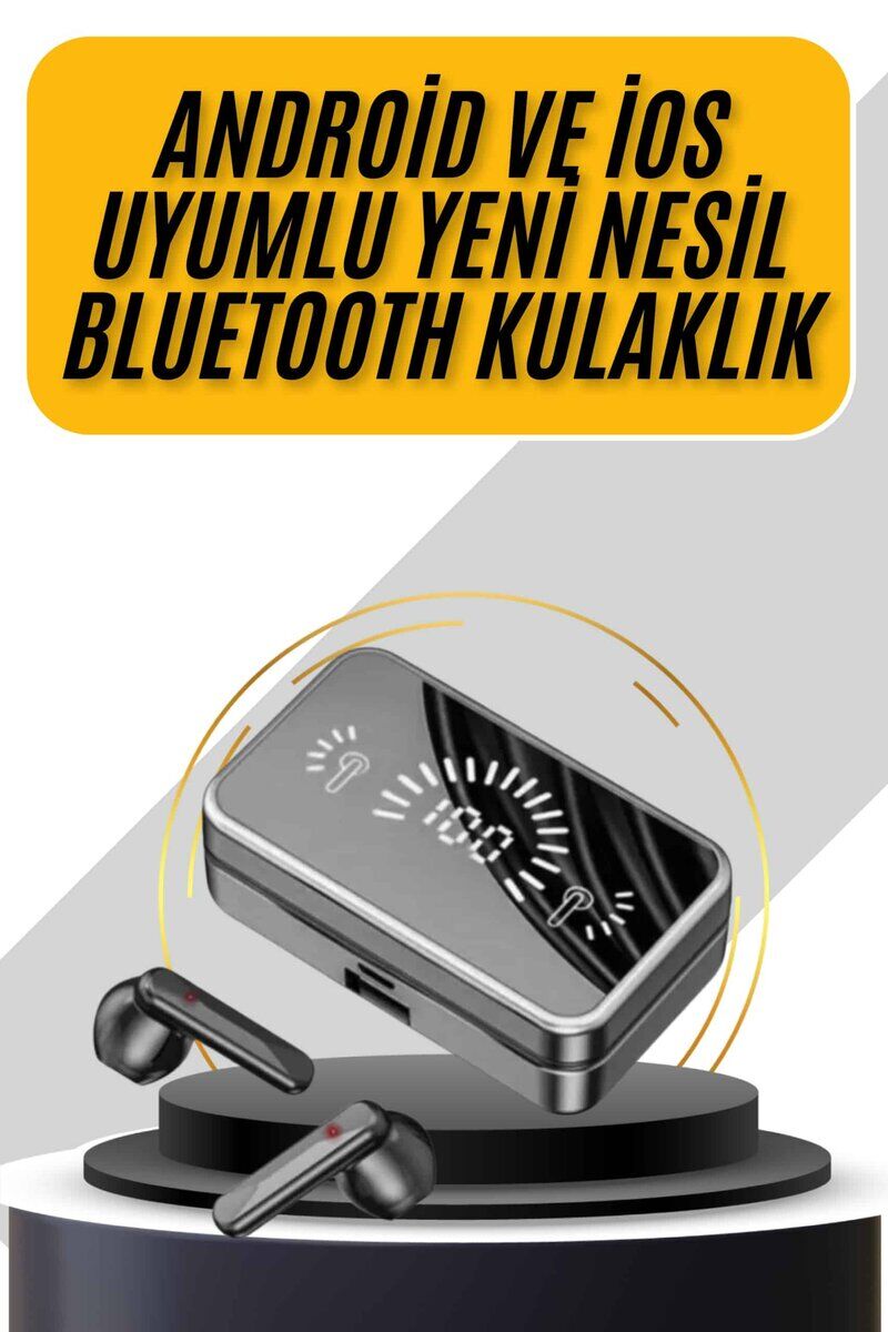 İos Android Uyumlu Bluetooth Kulaklık Kablosuz Kulaklık Yüksek Basslı