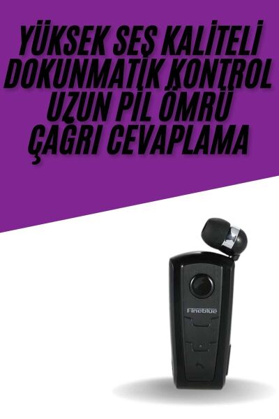 Yaka Kulaklığı Andorid Tüm Cep Telefonlarına Uyumlu Mikrofonlu Titreşimli Makaralı