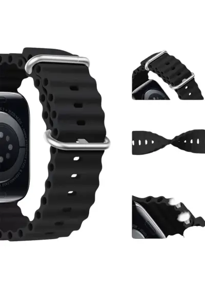 Akıllı Saat Bluetooth Bağlantılı NFC ve GPS Uyumlu Nabız Ölçer Sesli Görüşme