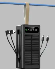 Kamp ve Outdoor Kullanıma Uygun Güneş Panelli Powerbank Yeni Nesil