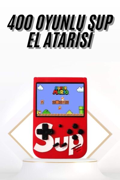 Çocuklara Özel Taşınabilir Sup El Atarisi 400 Oyunlu Nostaljik Oyun Konsolu