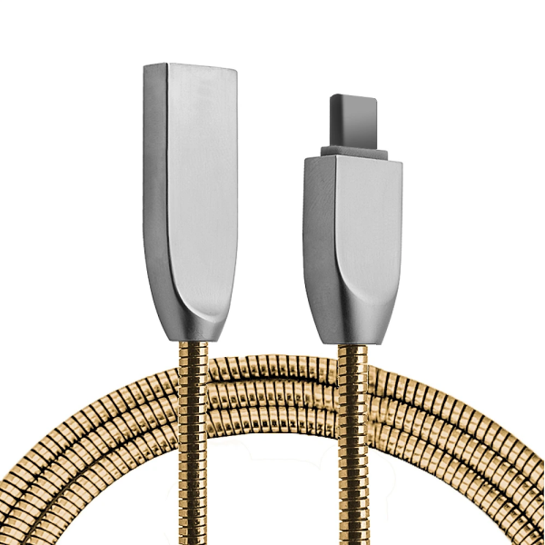 Ally Usb Type-C Zinc Alloy Dayanıklı 24 A Metal Usb Kablo-(5775)
