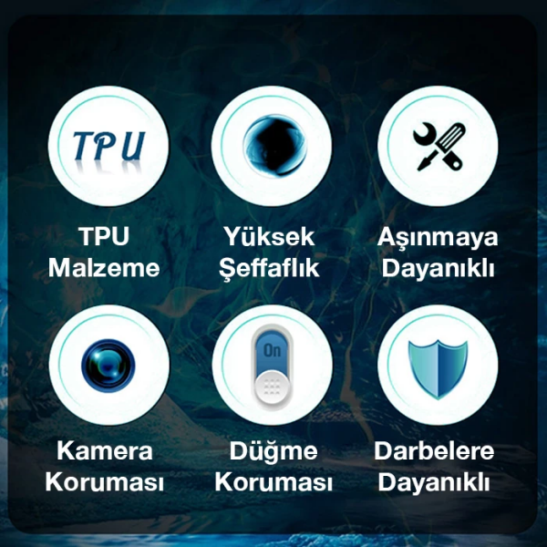 Ally iPhone 13 Pro Max Kılıf Kamera Korumalı Ultra İnce Şeffaf Silikon Kılıf-(5775)