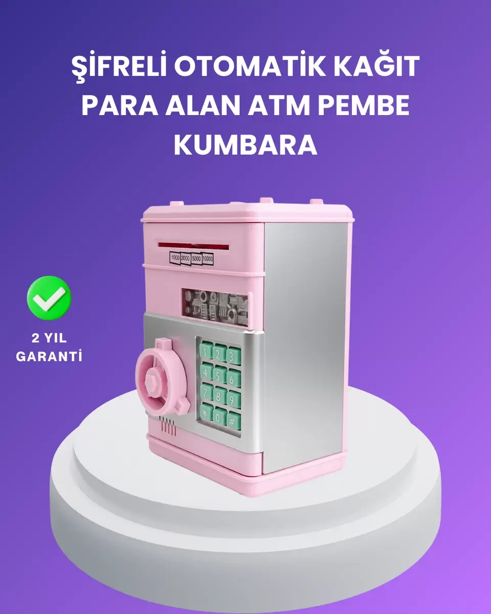 Çocuklar İçin Eğitici Elektronik Şifreli Kumbara