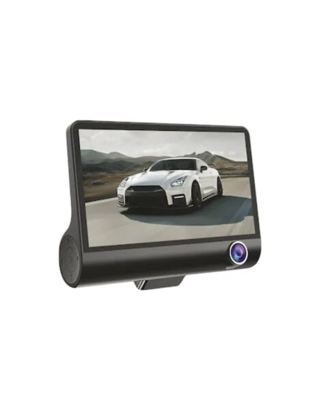 Araç DVR Kamera Çift Lensli 4 İnç Ekranlı G Sensörlü