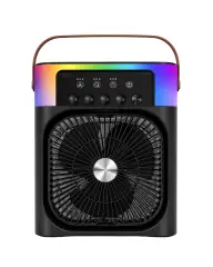 Taşınabilir Mini Klima Nemlendirici Fan RGB Led Aydınlatmalı USB Fan