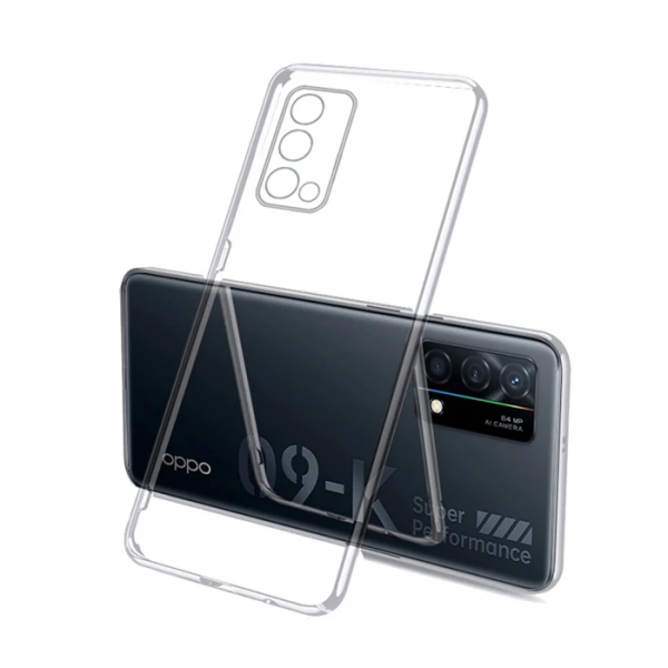 Ally OPPO K9 5G Kılıf Kamera Korumalı Ultra İnce Şeffaf Silikon Kılıf-(5775)