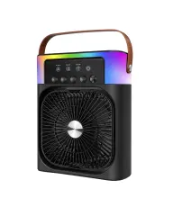 Mini Klima Fan Buharlı Soğutucu RGB Led Işıklı Taşınabilir Masaüstü Fan