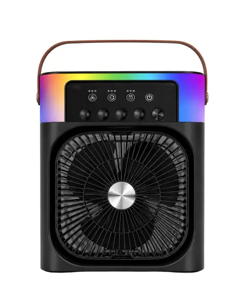 Taşınabilir Sprey Fan RGB Işıklı Mini Klima Soğutucu Nemlendirici USB Şarjlı