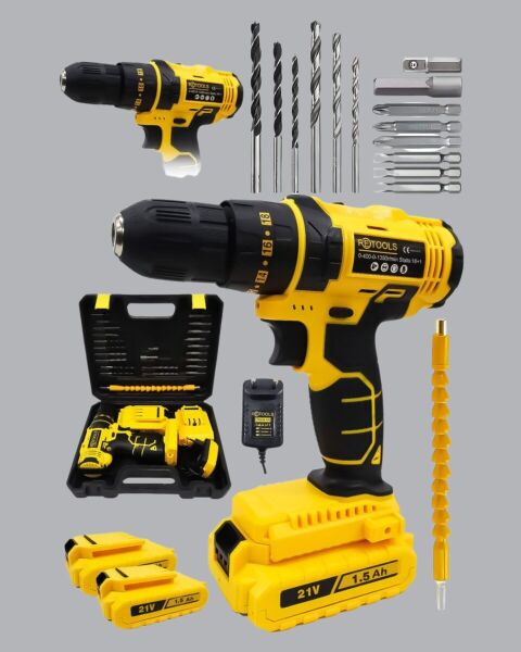 Hafif ve Ergonomik 12V Kablosuz Matkap | Hızlı Şarj ve Uzun Pil Ömrü
