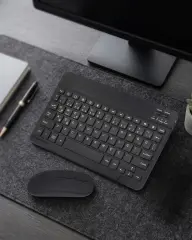 Bluetooth Klavye Mouse Seti Taşınabilir Wireless Bilgisayar Aksesuarı