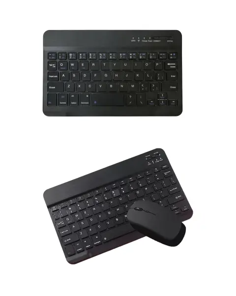 Wireless Klavye Mouse Seti Bluetooth Bağlantılı İnce Tasarım Sessiz Kullanım