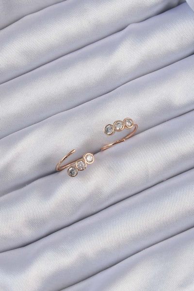 Xuping Rose Renk Zirkon Taşlı Su Yolu Küpe 5886