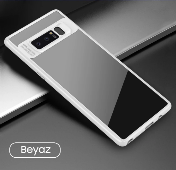 Ally Galaxy Note 8 Darbeya Dayanıklı Şeffaf Silikon Kılıf-(5775)