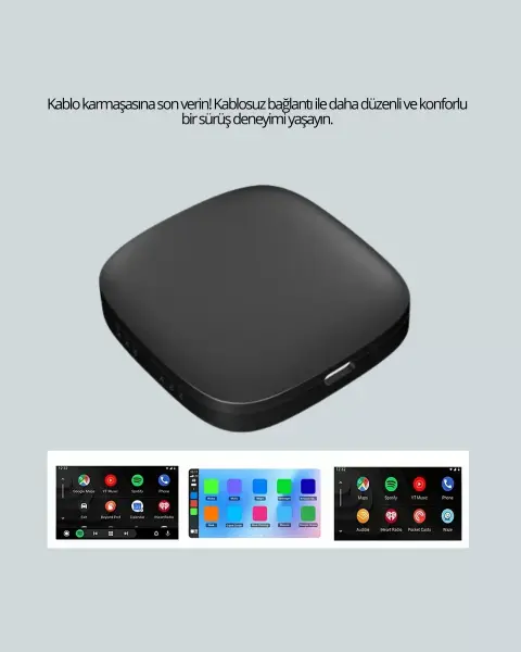 5.8GHz WiFi Destekli Kablosuz Android Auto Dönüştürücü Yeni Nesil
