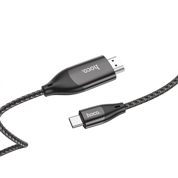HOCO UA16 Type-C to HDMI 4K 30hz Ses ve Görüntü Aktarma Kablosu-(5775)