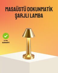 Modern Metal Masa Lambası 3 Işık Renkli Kademesiz Parlaklık Ayarlı