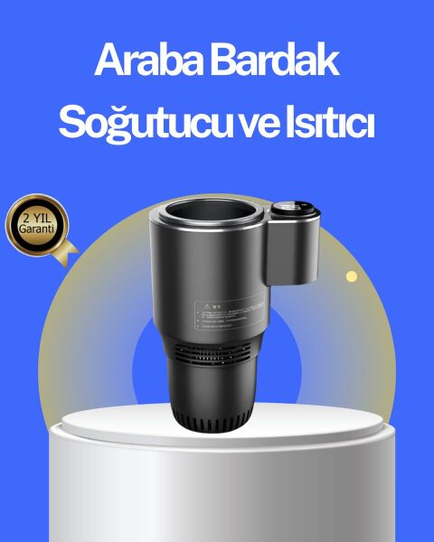 Araç İçi Isıtıcı Soğutucu Bardaklık 60°C Isıtma -4°C Soğutma