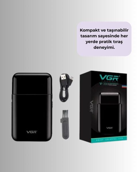 Kart Tasarımlı Şarjlı Tıraş Makinesi | 2 Başlıklı Hassas Kesim