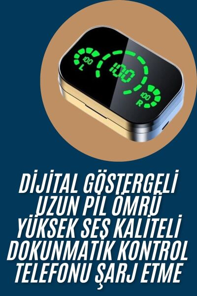 2025 Model Bluetooth Kulaklık Telefon Şarj Edebilen Çağrı Cevaplama Dijital Göstergeli
