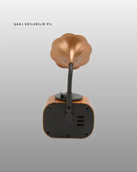 Taşınabilir Mini Retro Radyo Bluetooth Hoparlör USB SD AUX Destekli Yeni Nesil