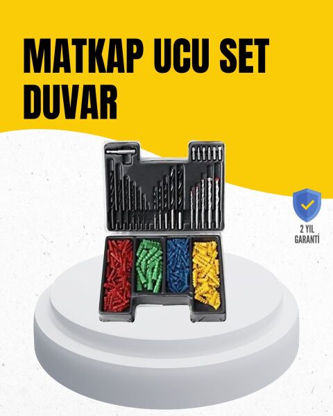 Delme Uç Seti 24 Parça Kutulu Matkap Ucu Ahşap Metal Beton İçin