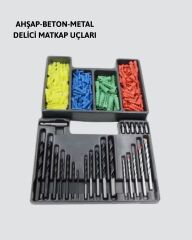 Delme Uç Seti 24 Parça Kutulu Matkap Ucu Ahşap Metal Beton İçin
