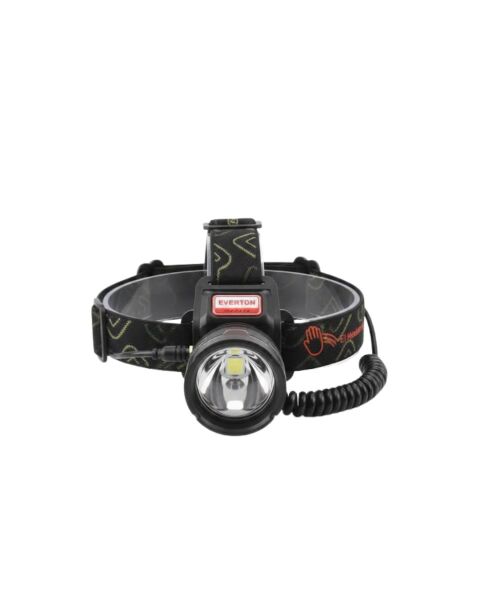 LED Sensörlü Şarjlı Kafa Feneri LCD Ekranlı 30W Güçlü Işık