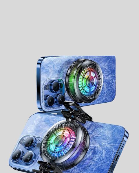 Gaming Telefon Soğutucu RGB Fan Sessiz Çalışma Tüm Modeller Uyumlu
