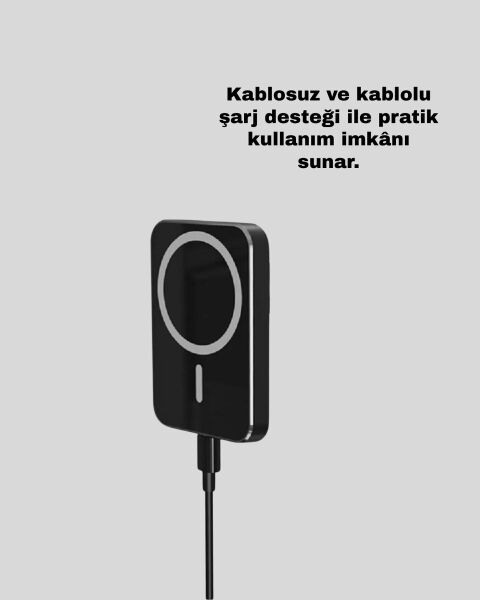 360° Döner Başlıklı MagSafe Araç Telefon Tutucu Hızlı Şarjlı