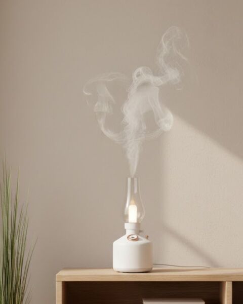USB Şarjlı Gaz Lambası Modeli Nano Mist Aromaterapi Nemlendirici 280 ml