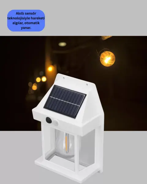 Sensörlü Solar Led Dış Duvar Aydınlatma Yeni Nesil