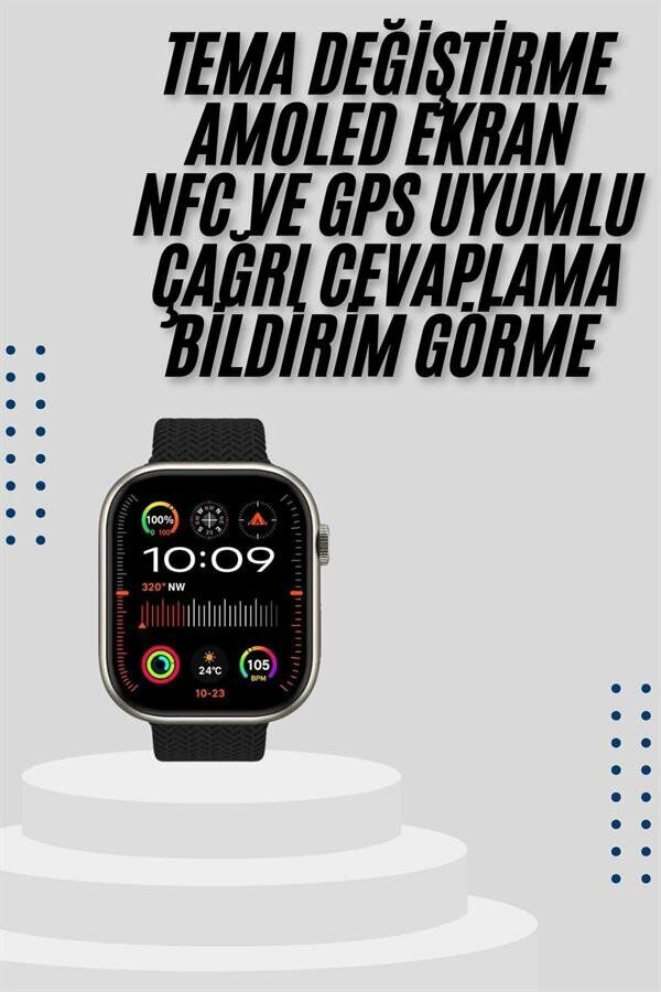 Akıllı Saat Uyku ve Sağlık Takibi GPS Uyumlu Tema Değiştirme